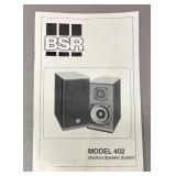 LLR - BSR Model 402 Outdoor Speaker System / Two Speakers