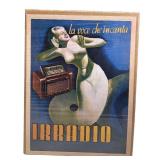 RR - IRRADIO Vintage Unframed Art Deco Style Advertising Poster Print - La Voce Che Incanta
