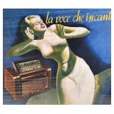 RR - IRRADIO Vintage Unframed Art Deco Style Advertising Poster Print - La Voce Che Incanta