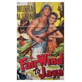 RR - Vintage Unframed Fair Wind to Java Movie Poster Print