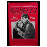RR - Rebecca Unframed Movie Poster - Joan Fontaine & Laurence Olivier