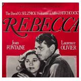 RR - Rebecca Unframed Movie Poster - Joan Fontaine & Laurence Olivier
