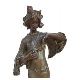 LLR - Francesco Flora "Iris" Art Nouveau Bronze Sculpture