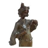 LLR - Francesco Flora "Iris" Art Nouveau Bronze Sculpture