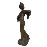 LLR - Francesco Flora "Iris" Art Nouveau Bronze Sculpture