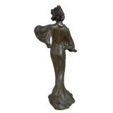 LLR - Francesco Flora "Iris" Art Nouveau Bronze Sculpture