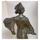 LLR - Francesco Flora "Iris" Art Nouveau Bronze Sculpture