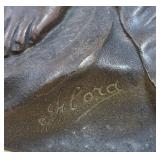 LLR - Francesco Flora "Iris" Art Nouveau Bronze Sculpture