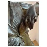 LLR - Francesco Flora "Iris" Art Nouveau Bronze Sculpture