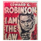 RR - Vintage Edward G. Robinson in I Am The Law Movie Unframed Poster Print