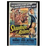 RR - Vintage 1956 Showdown at Abilene Unframed Movie Poster Print