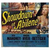 RR - Vintage 1956 Showdown at Abilene Unframed Movie Poster Print