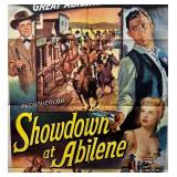 RR - Vintage 1956 Showdown at Abilene Unframed Movie Poster Print