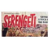RR - Vintage 1959 Serengeti Unframed Movie Poster Print