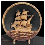 DR - Tower Antique Ship Motif Cast Iron Speaker