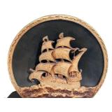 DR - Tower Antique Ship Motif Cast Iron Speaker