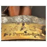 LR - Charles Georges Ferville-Suan Frimas Spelter Bronze Art Nouveau Sculpture