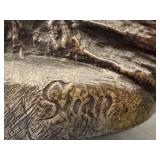 LR - Charles Georges Ferville-Suan Frimas Spelter Bronze Art Nouveau Sculpture