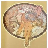 DR - Alphonse Mucha Art Nouveau Print - Framed with Matting