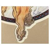DR - Alphonse Mucha Art Nouveau Print - Framed with Matting