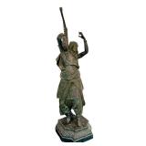 LR - Antique Max Arthur Waagen Attributed Orientalist Spelter Sculpture