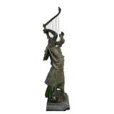 LR - Antique Max Arthur Waagen Attributed Orientalist Spelter Sculpture