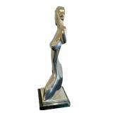 LR - Metal Art Deco Figurine