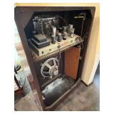 LR - Emerson ER369 Floor Console Radio - Art Deco Cabinet, 1930s Vintage