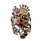 Art Nouveau Sterling Silver Ring - Vintage