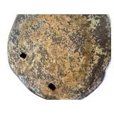 LR - Dahlias Nouveau Spelter Sculpture, Signed