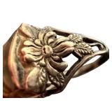 Art Nouveau Sterling Ring With Mother of Pearl