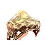 Art Nouveau Sterling Ring With Mother of Pearl