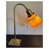 Vintage Art Nouveau Brass Lamp