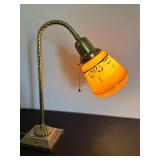 Vintage Art Nouveau Brass Lamp