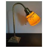 Vintage Art Nouveau Brass Lamp