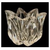 DR - Kosta Boda Sweden Clear Glass Flower-Petal Bowl