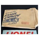 LR - Lionel 1953 Catalog & Accessories Lot - Vintage Train Memorabilia