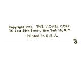 LR - Lionel 1953 Catalog & Accessories Lot - Vintage Train Memorabilia