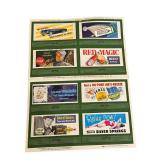 LR - Lionel 1953 Miniature Billboards Set - 8 Vintage Ads for Model Railroads