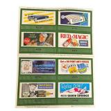 LR - Lionel 1953 Miniature Billboards Set - 8 Vintage Ads for Model Railroads