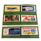 LR - Lionel 1953 Miniature Billboards Set - 8 Vintage Ads for Model Railroads