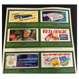 LR - Lionel 1953 Miniature Billboards Set - 8 Vintage Ads for Model Railroads