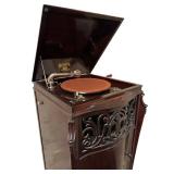 BR - Brunswick Sonora Phonograph Cabinet - Includes Records