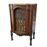 FADA Model 42 Floor Radio Cabinet - 1931, Carved Walnut
