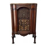 FADA Model 42 Floor Radio Cabinet - 1931, Carved Walnut