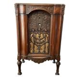 FADA Model 42 Floor Radio Cabinet - 1931, Carved Walnut