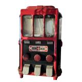 G - Vintage Burel & Company 1¢ Vintage Vending Machine / Burel Vendor Multicompartment Gumball Machine