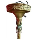 LL - Pair of Vintage Art Nouveau Vintage Metal Floor Lamps
