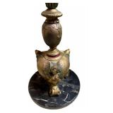 LL - Pair of Vintage Art Nouveau Vintage Metal Floor Lamps