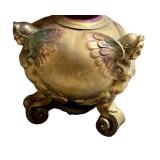 LL - Pair of Vintage Art Nouveau Vintage Metal Floor Lamps